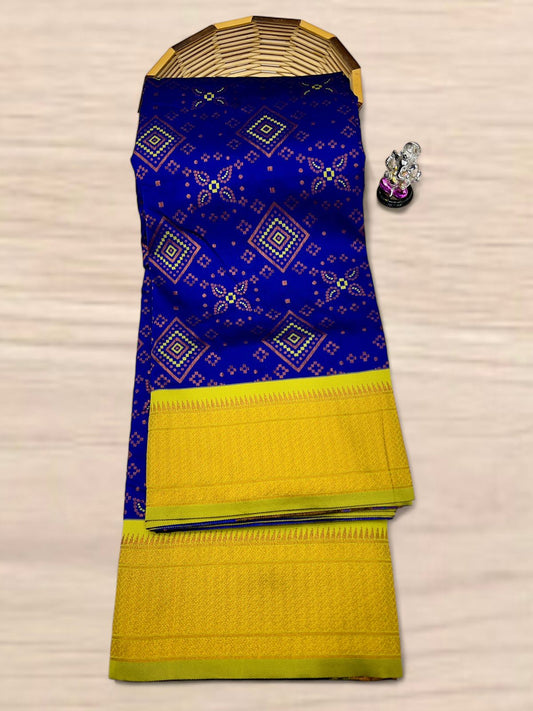 Beautiful Soft Silk Bandhani Paithani #02