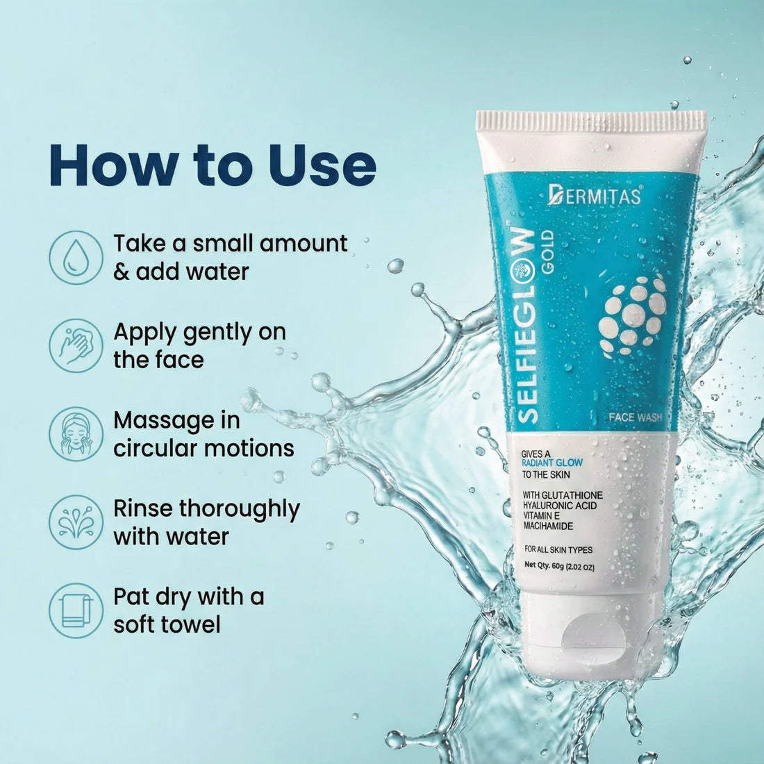 Glutathione Face Wash - Pack of 2