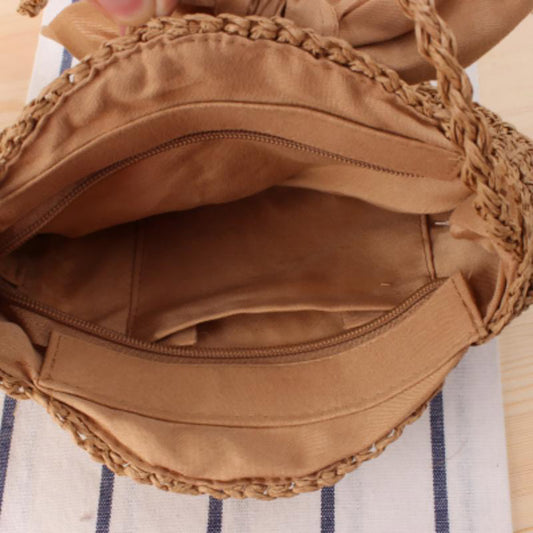 Jute Round Sling Bag