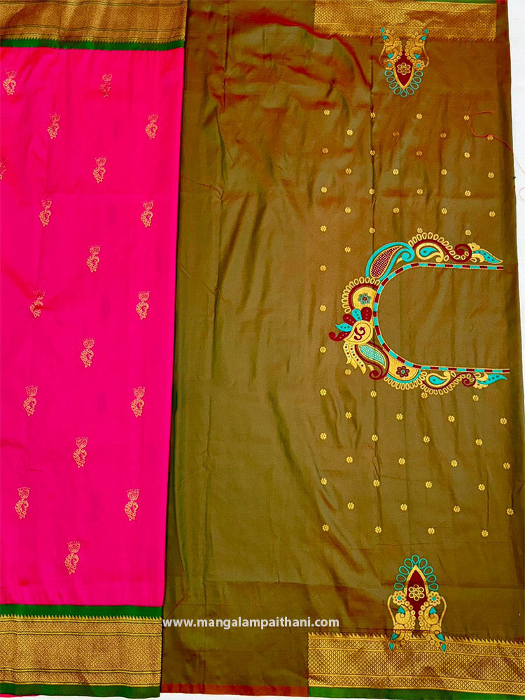 pink saree