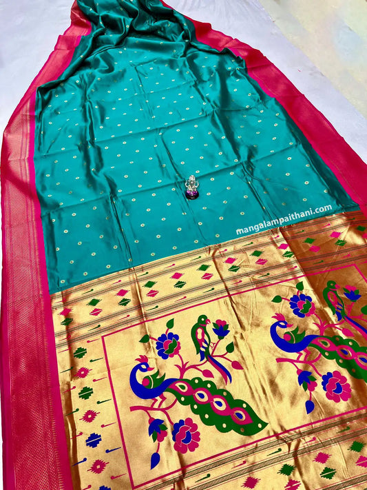 Semi Silk Kadiyal Paithani #01
