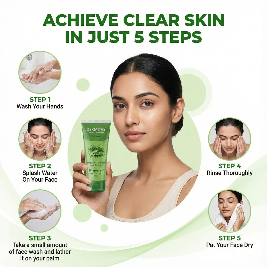 Neem Aloe Vera Face Wash - Pack of 2