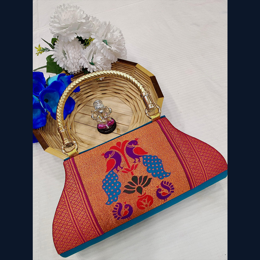 paithani purse