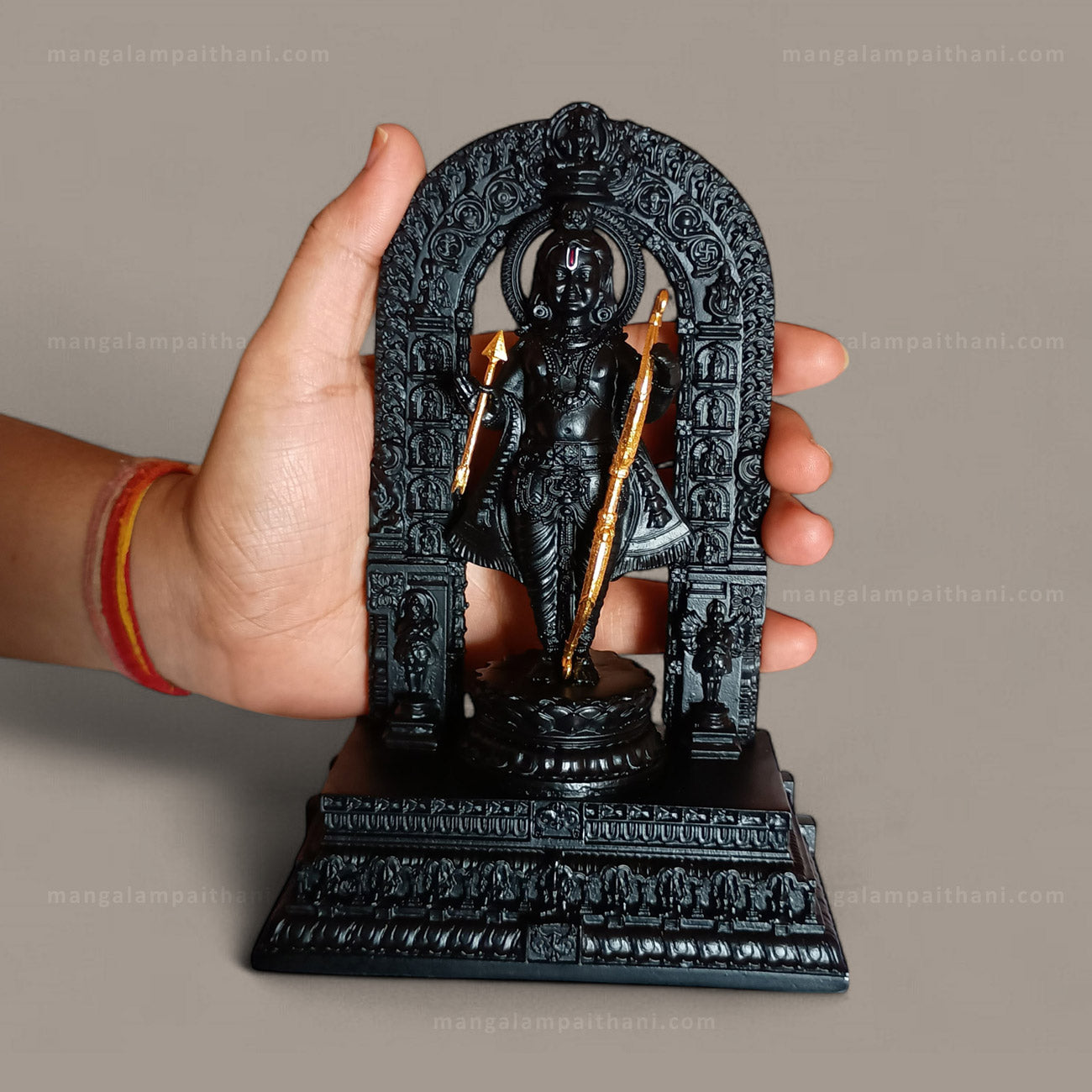 Decorative statue of a deity ram