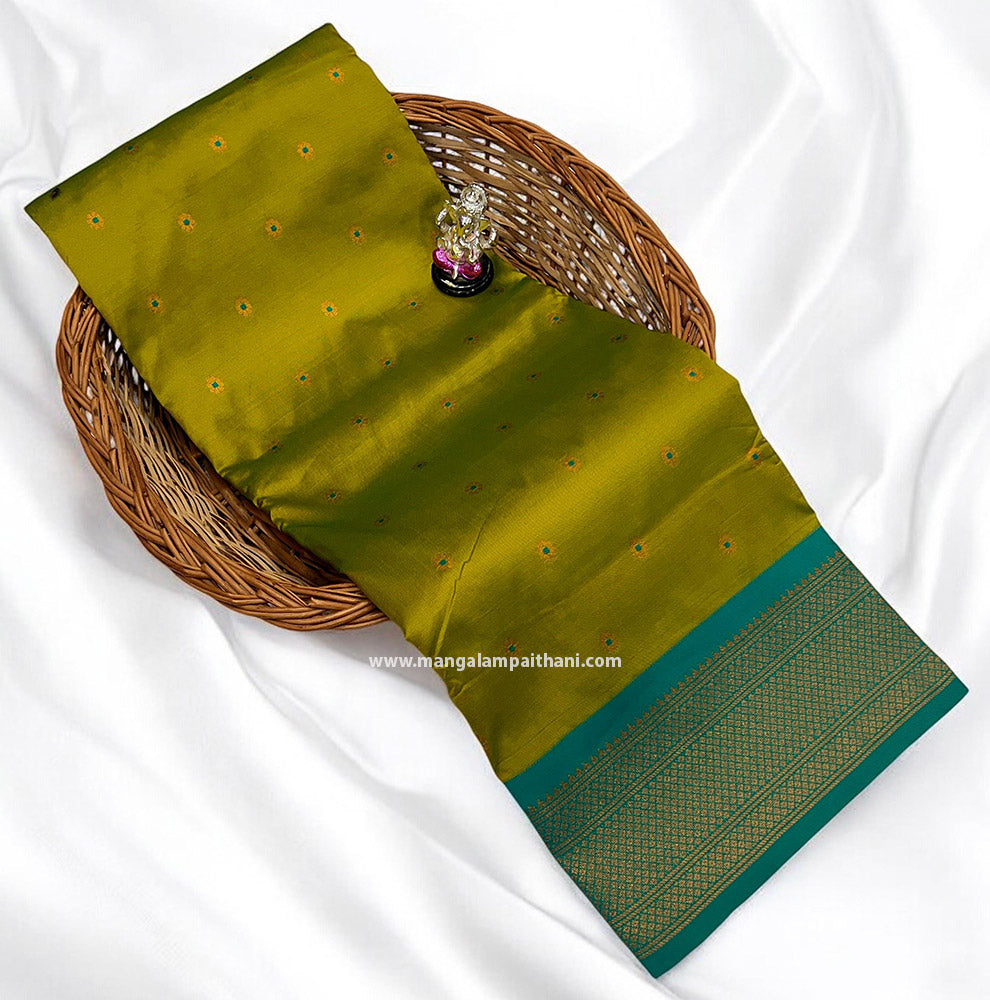 golden brown saree
