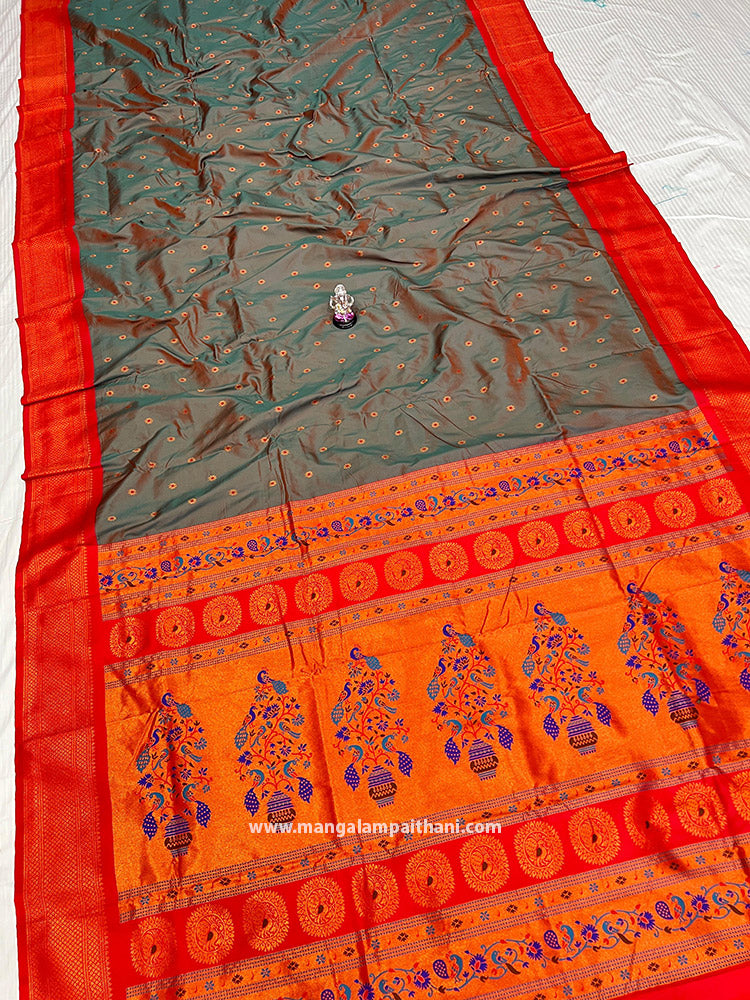 Peacock Design Paithani #01