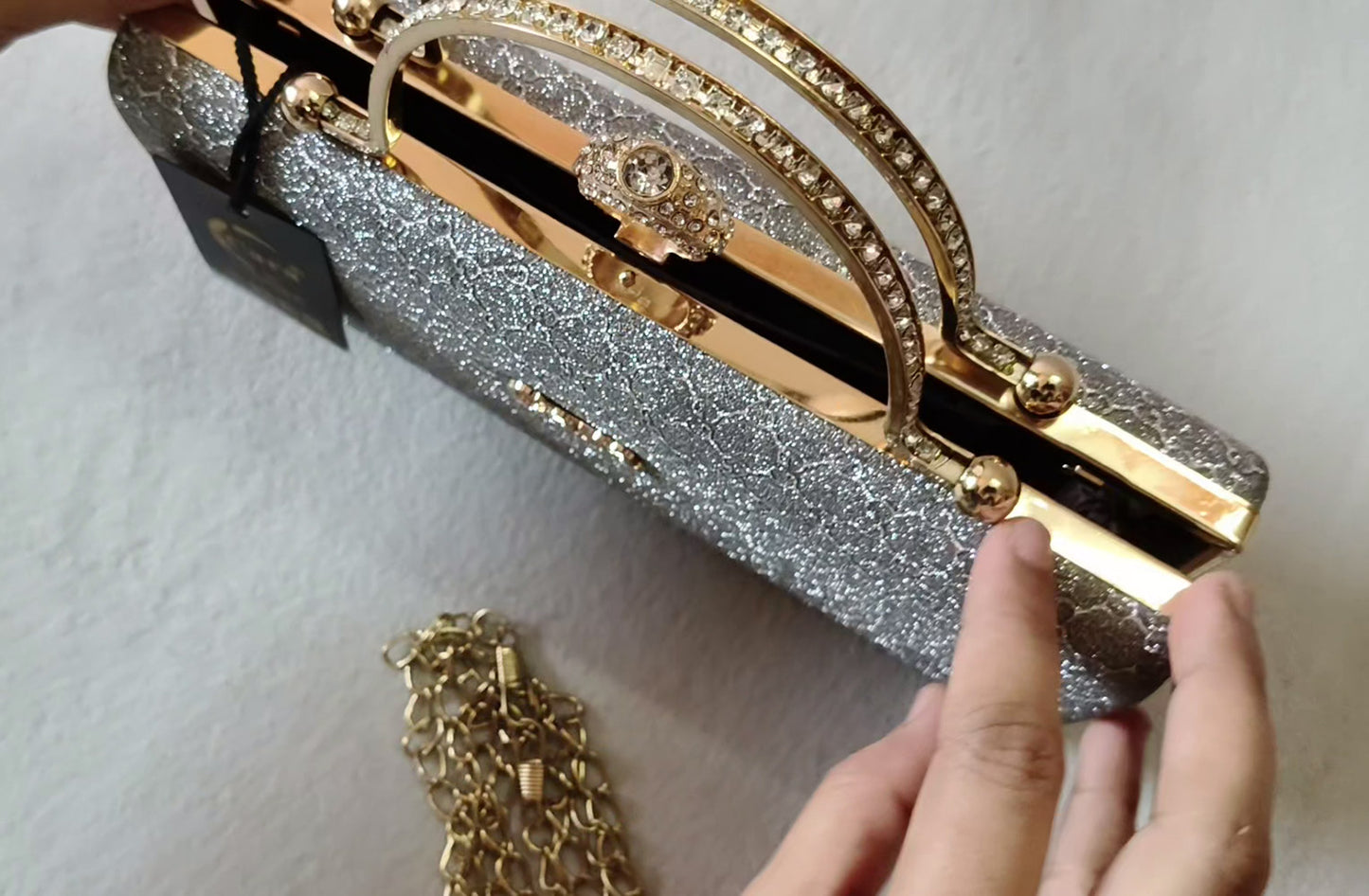 Silver Clutch