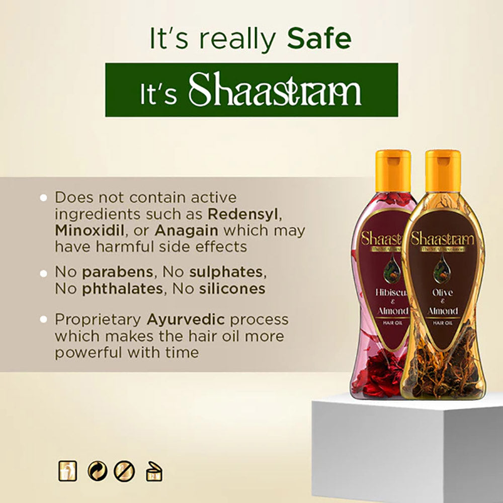 Shaastram - Coconut Shikakai, Lavender Argan & Sandalwood Vetiver Hair Oil (180 ml) - Pack Of 3