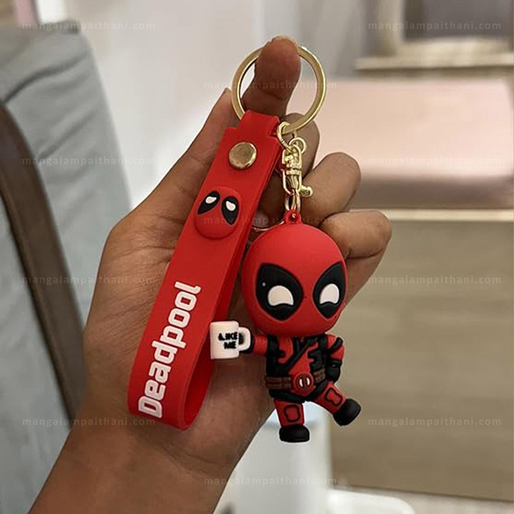 Deadpool Keychain with Coffee Mug (Pack of 3)