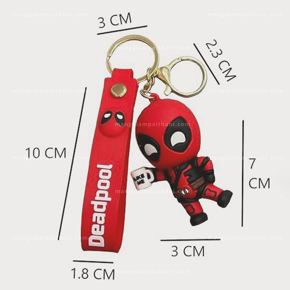 Deadpool Keychain with Coffee Mug (Pack of 3)