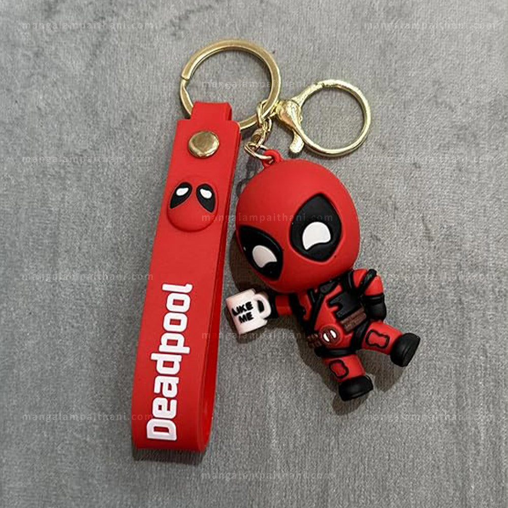 Deadpool Keychain with Coffee Mug (Pack of 3)