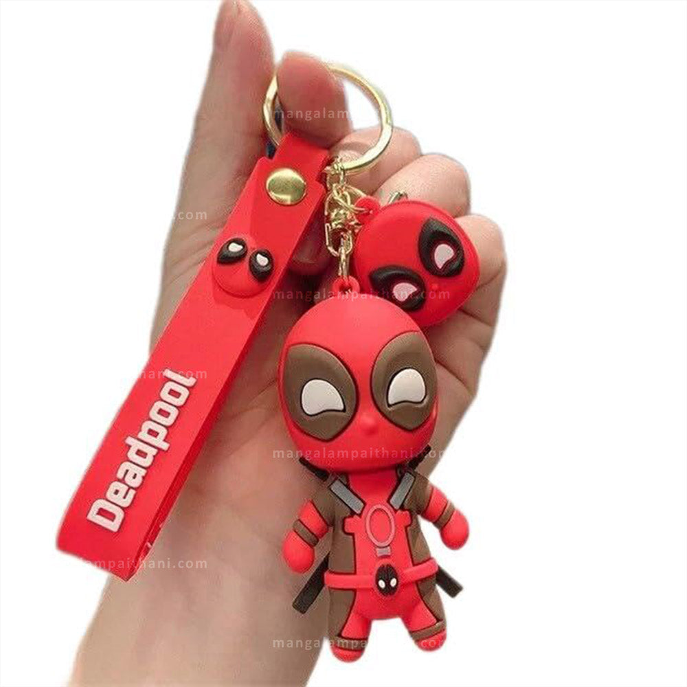 Deadpool 3D Rubber Keychain (Pack of 2)