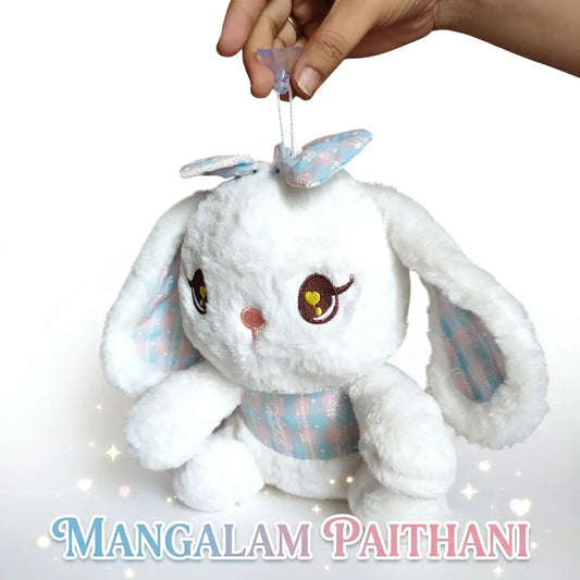 Cute Bunny Plush Soft Toy for Kids - Hanging Rabbit Doll
