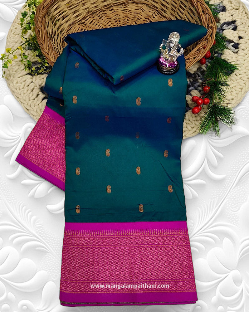 Semi Silk Kadiyal Paithani #01