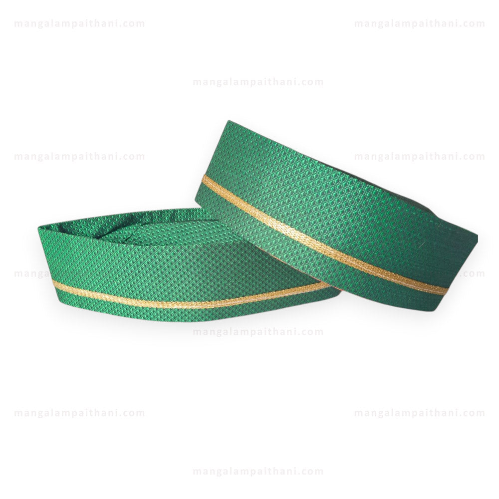 Ethnic Khun Topi with Golden Lace #01