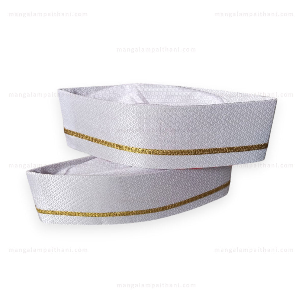 Ethnic Khun Topi with Golden Lace #01