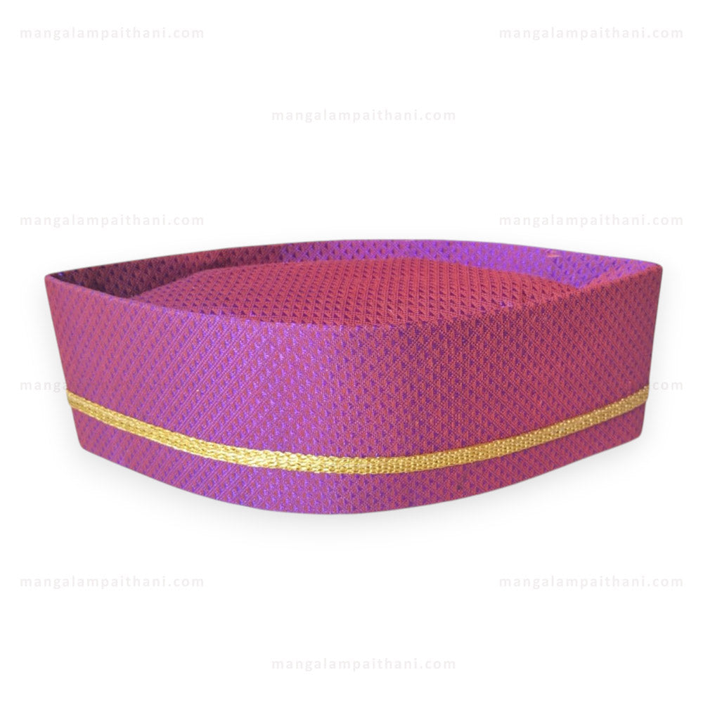 Ethnic Khun Topi with Golden Lace #02