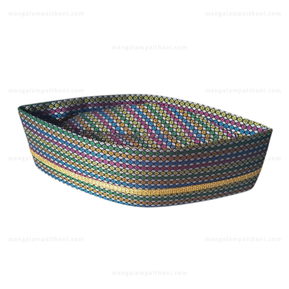 Ethnic Khun Topi with Golden Lace #02