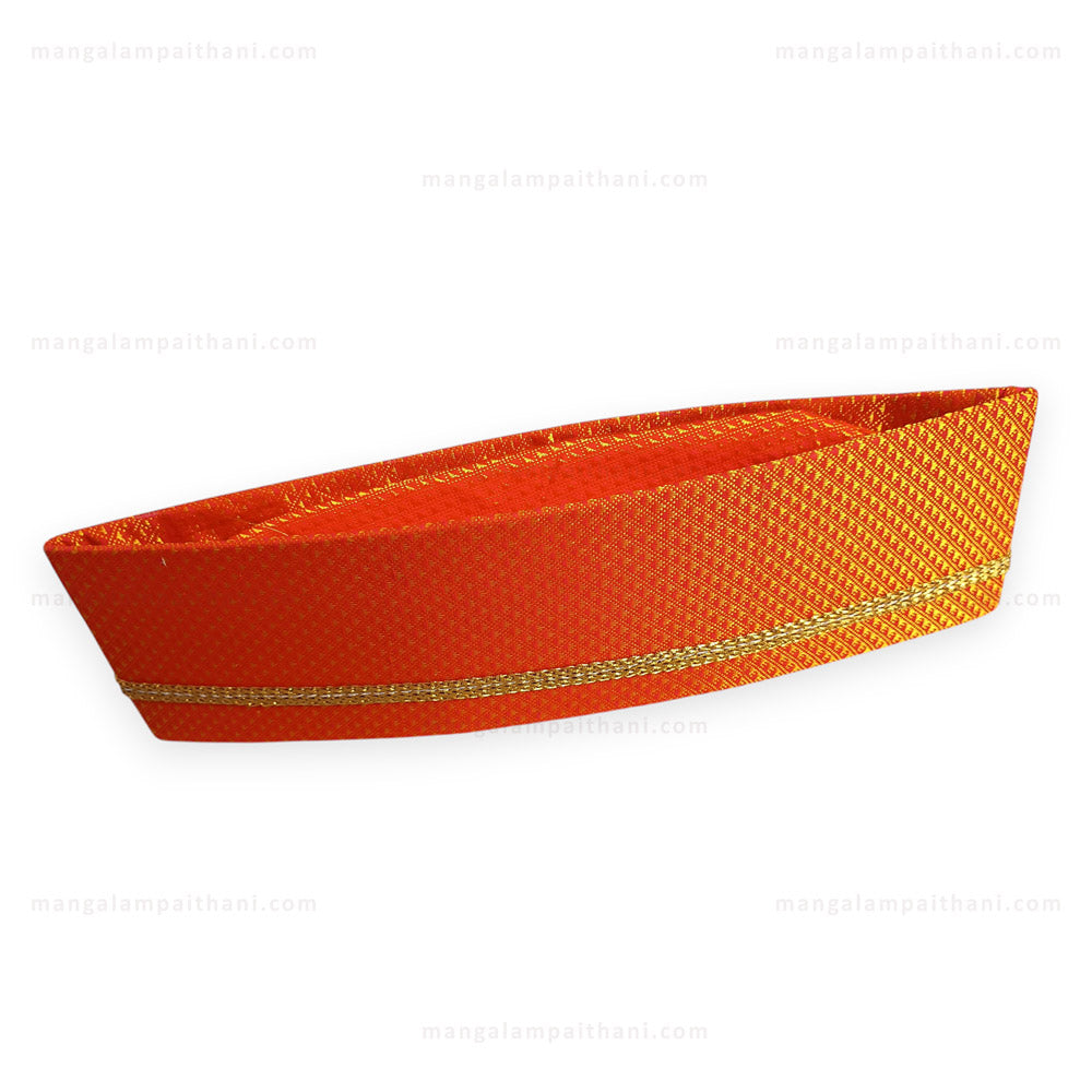 Ethnic Khun Topi with Golden Lace #01
