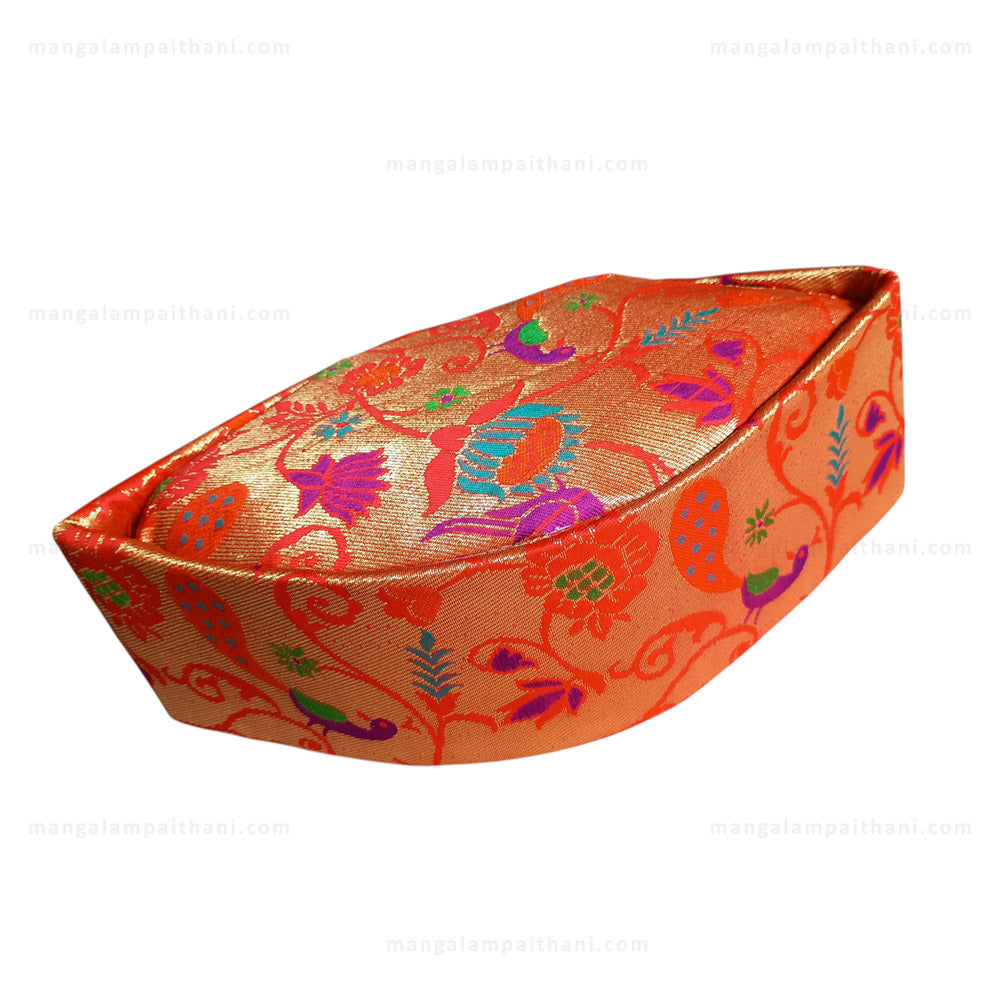 Traditional Paithani Silk Topi #01