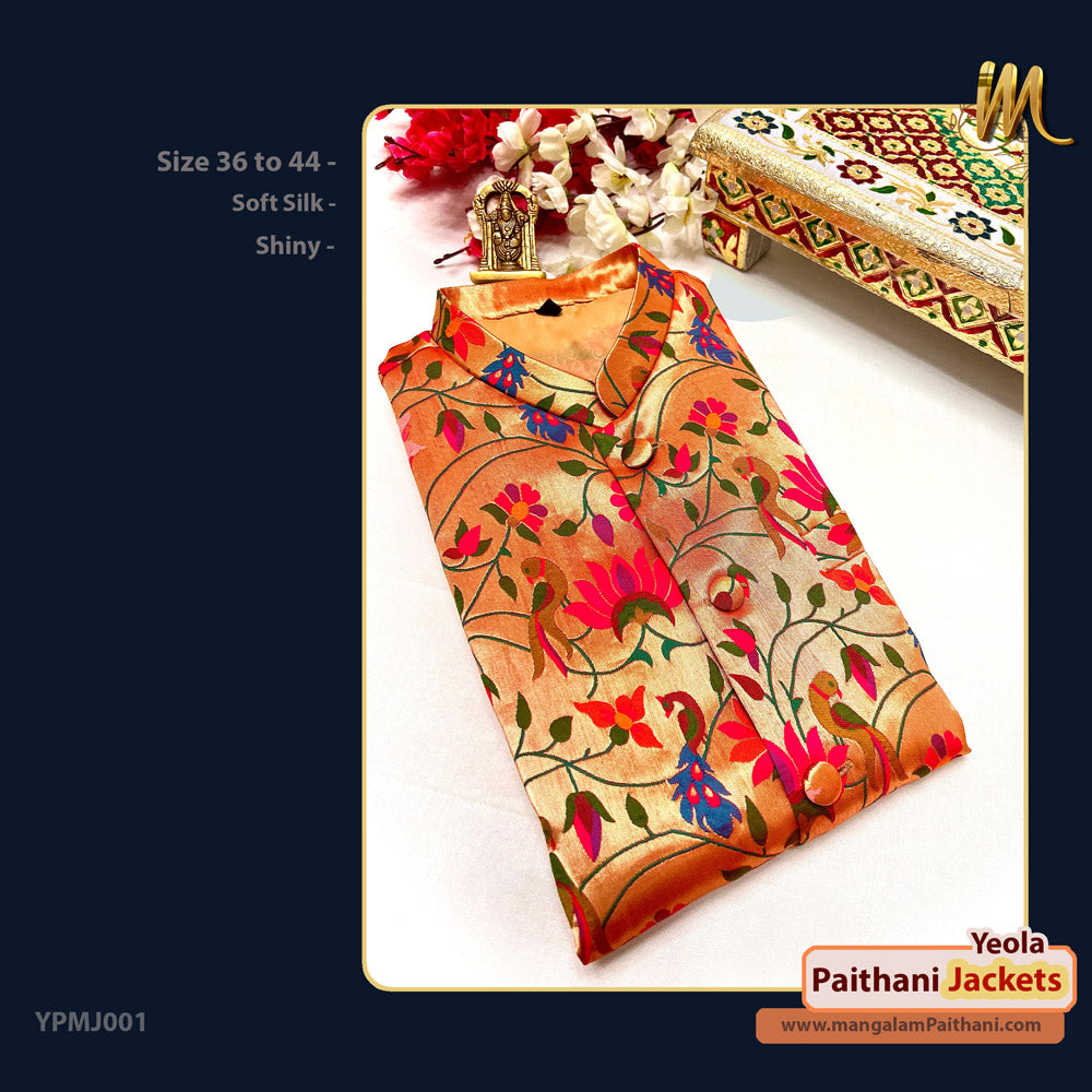 Yeola Paithani Mens Jacket #02