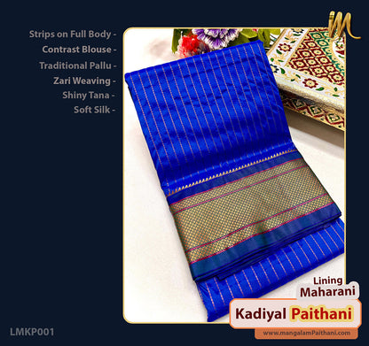 Maharani Kadiyal Paithani Saree