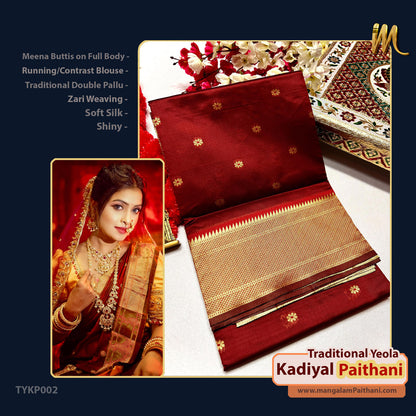 New Traditional Yeola Kadiyal Paithani #1