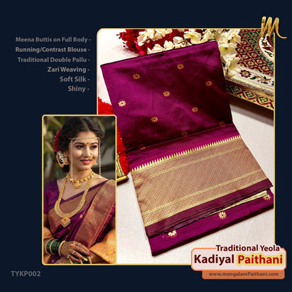 New Traditional Yeola Kadiyal Paithani #1