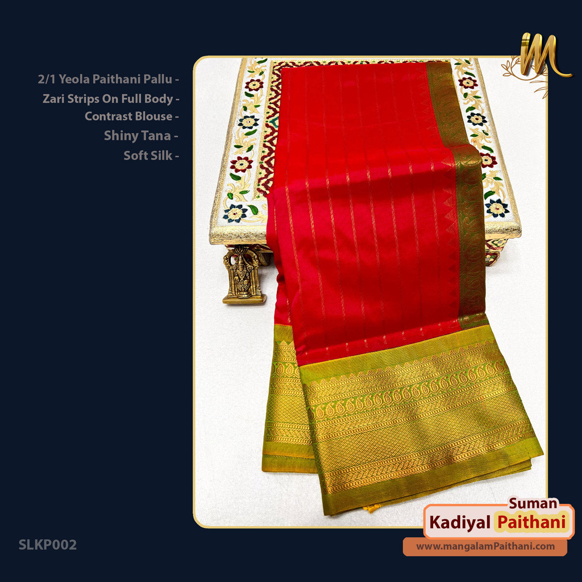 New Suman Lining Kadiyal Paithani #1