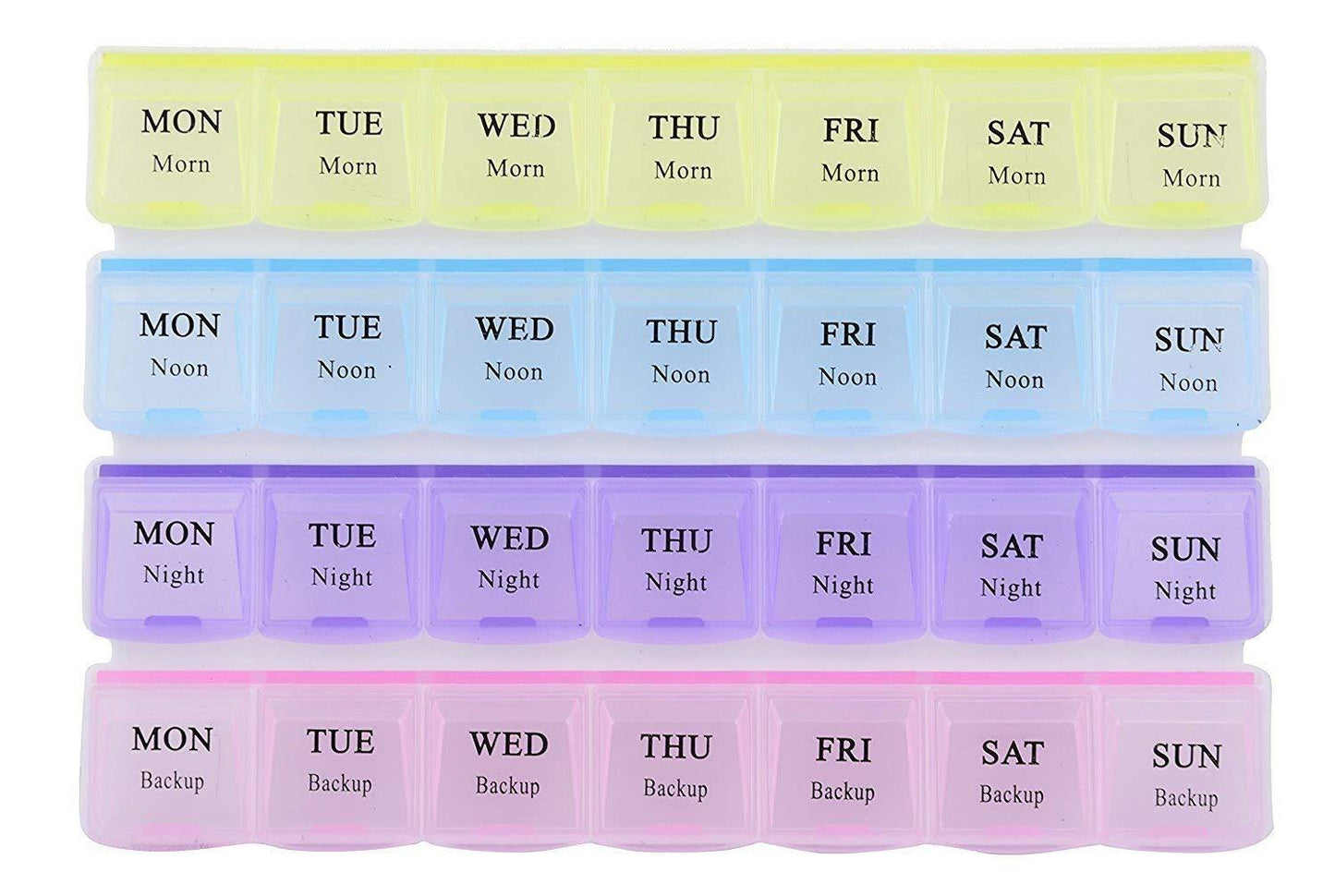 Pill Case - 4 Row, 28 Squares (Weekly 7 Days)