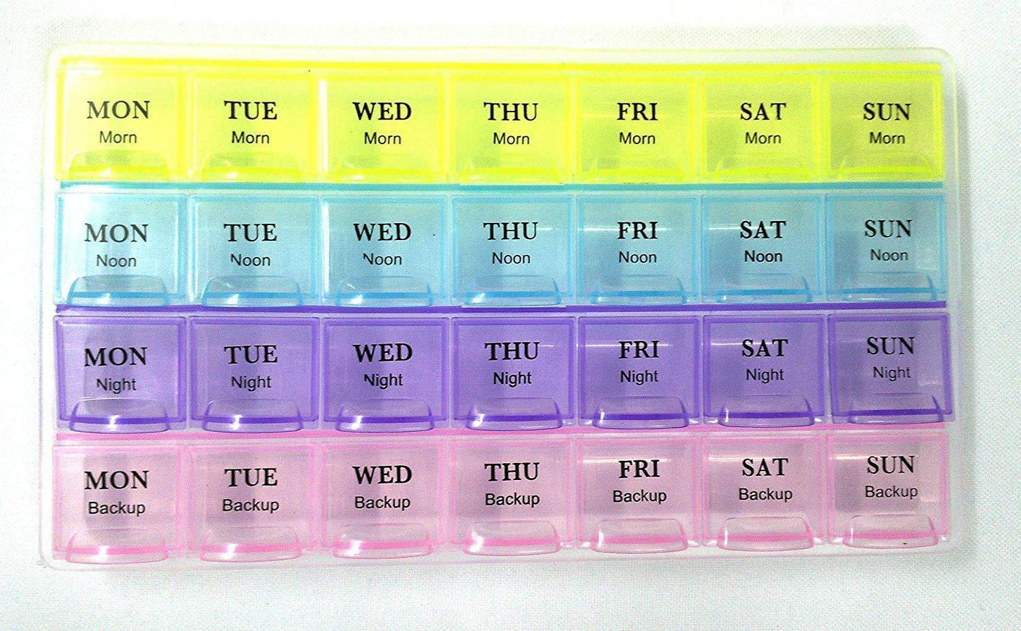 Pill Case - 4 Row, 28 Squares (Weekly 7 Days)