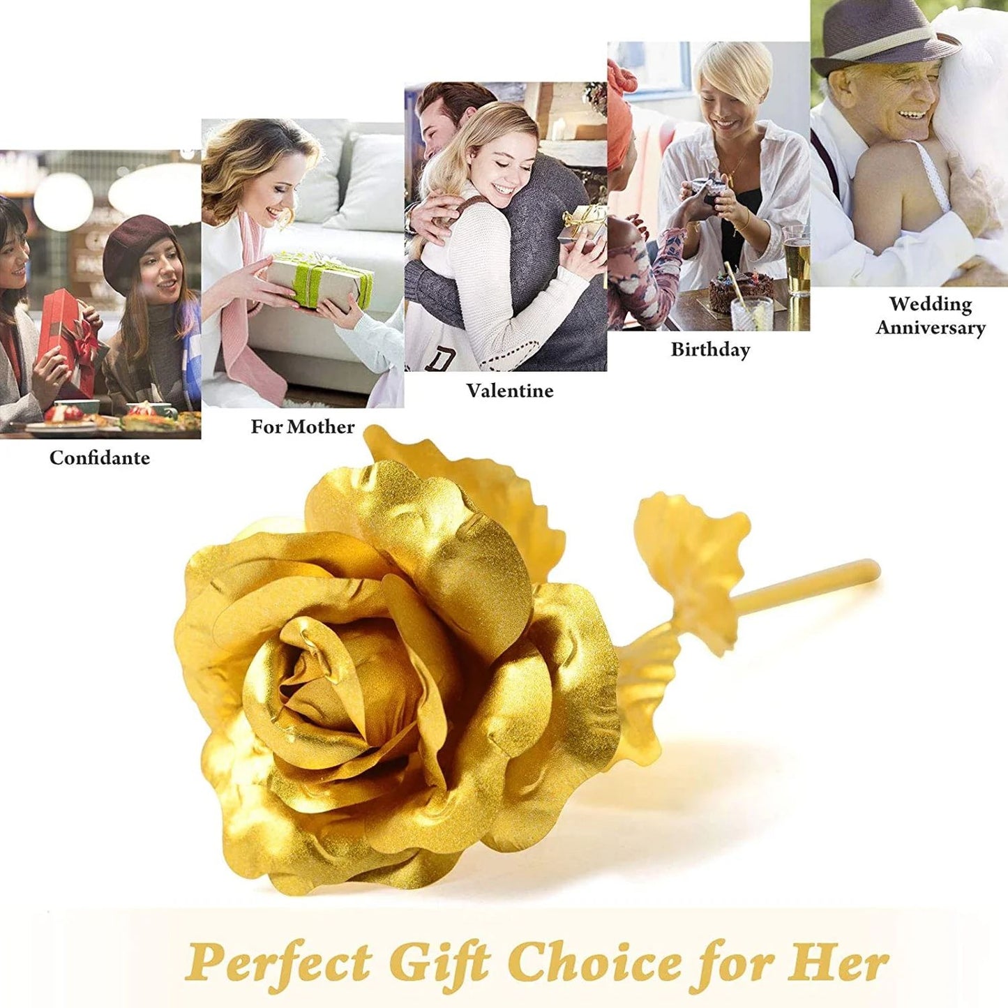 Golden Rose - Gold Plated - Valentine's Gift