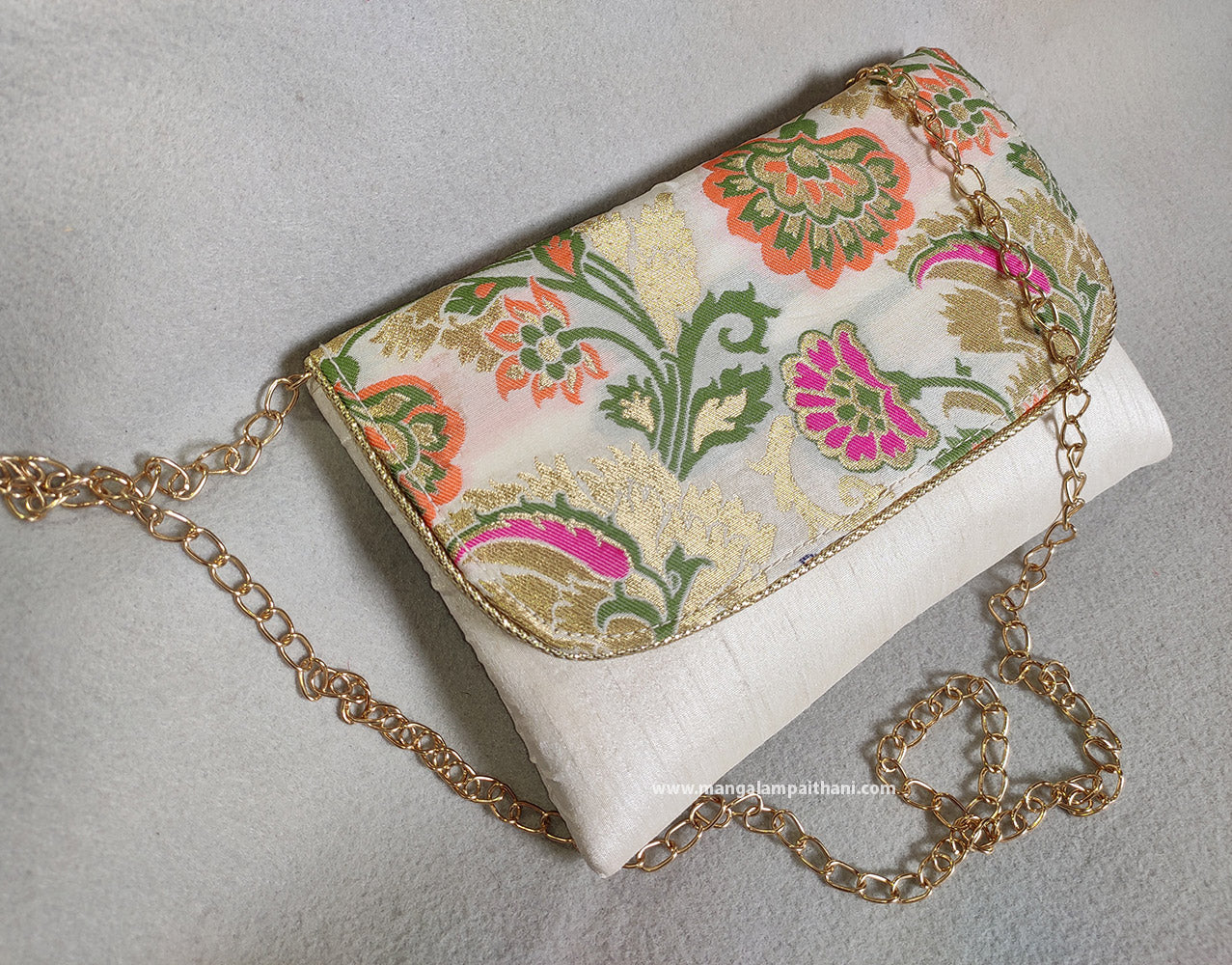 clutch purse with chain