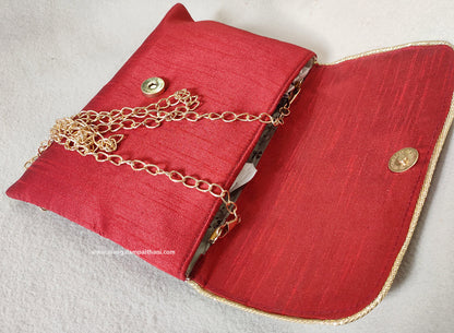 Women's Clutch Purse With Chain Strap #01