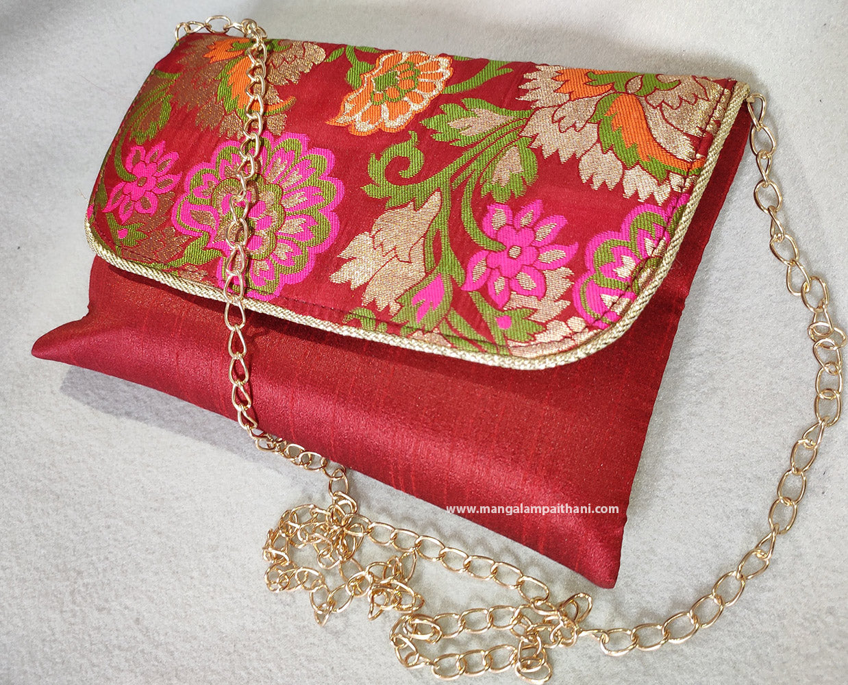 Women's Clutch Purse With Chain Strap #01