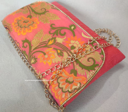 Women's Clutch Purse With Chain Strap #01