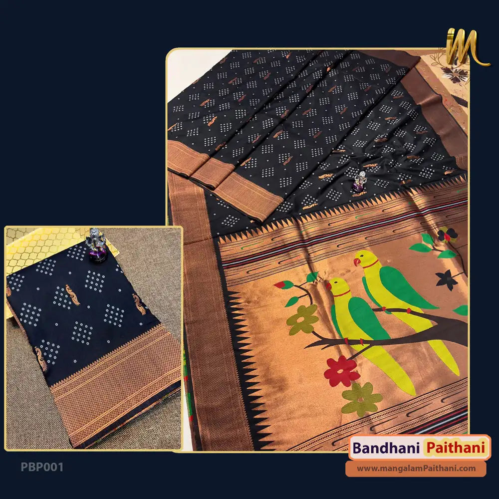 Bandhani Paithani with Designer Blouse #01