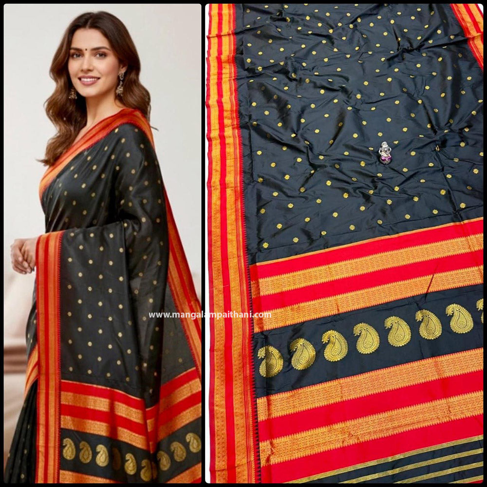 black paithani mangalam