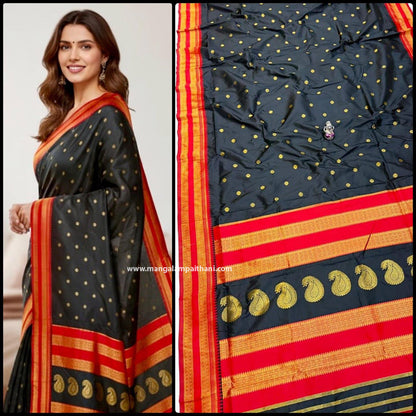 black paithani mangalam