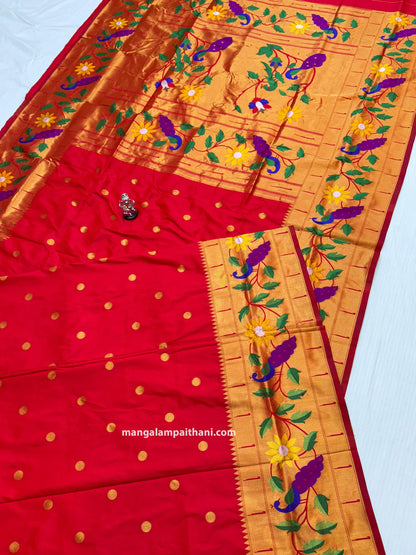 Semi Silk Brocade Paithani #01