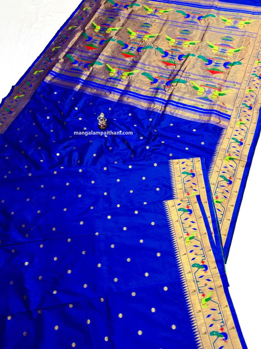 Paithani Silk Saree with Peacock Border #01