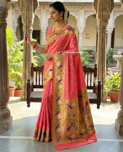 Semi Silk Brocade Paithani #02