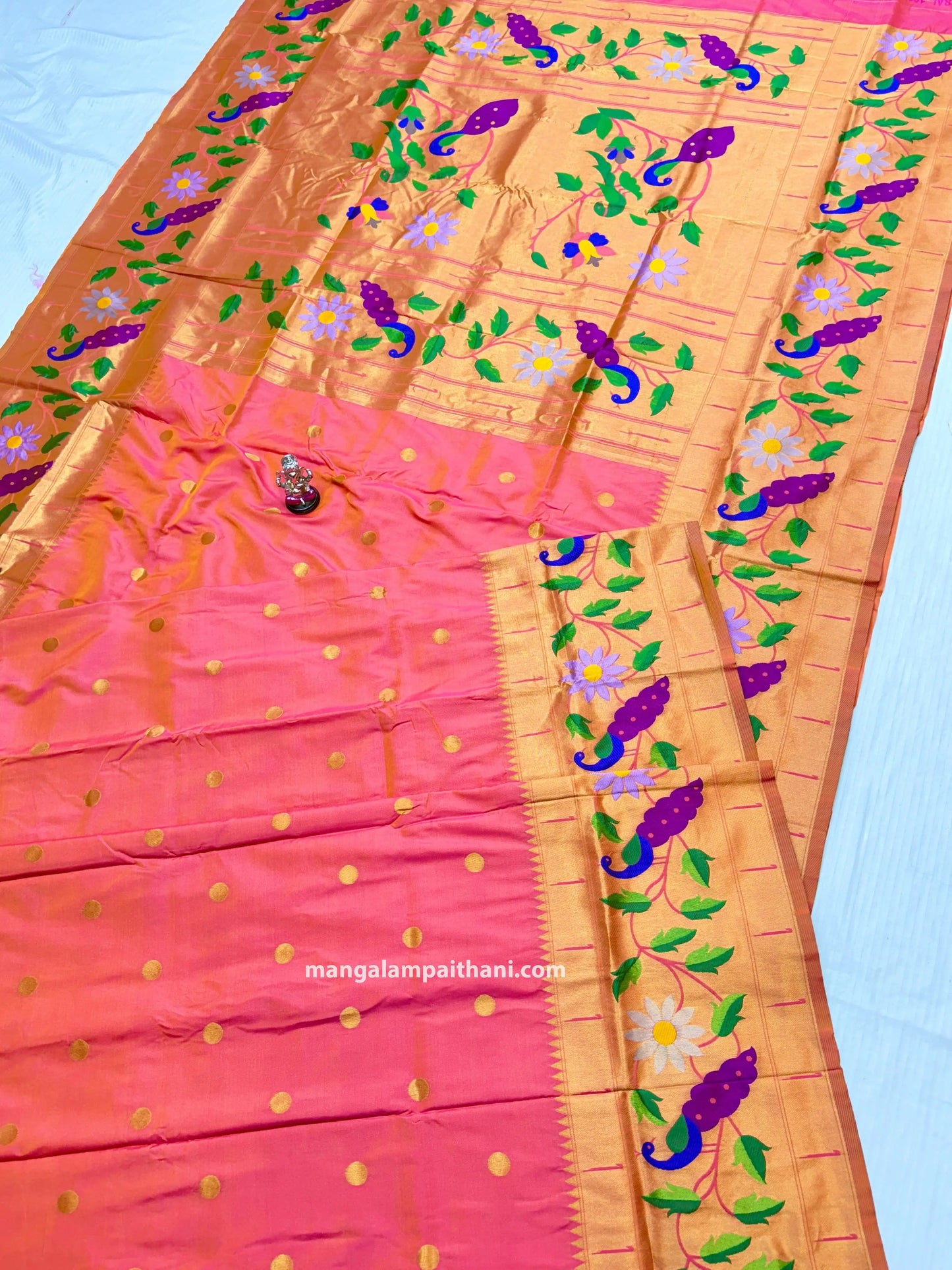 Semi Silk Brocade Paithani #02