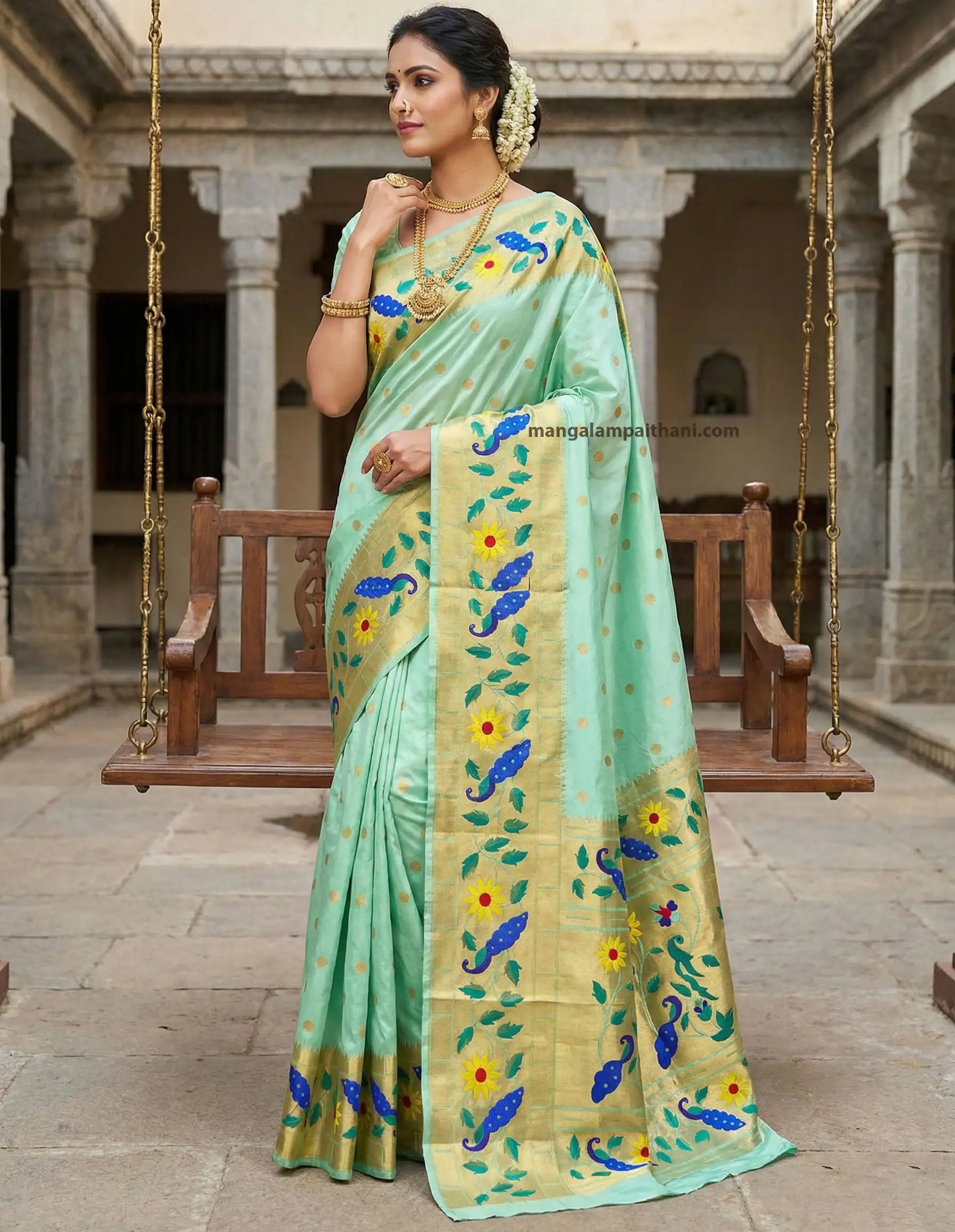 Semi Silk Brocade Paithani #03