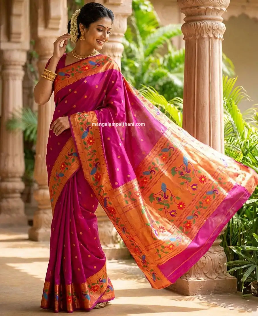 Semi Silk Brocade Paithani #05