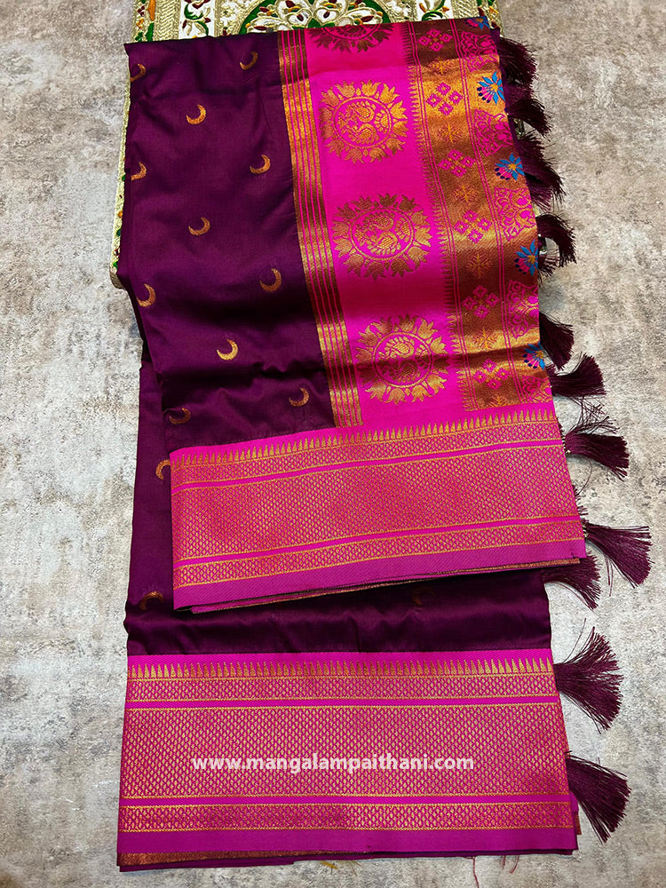 Contrast Chandrakor Semi Paithani #01