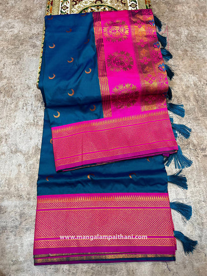 Contrast Chandrakor Semi Paithani #02