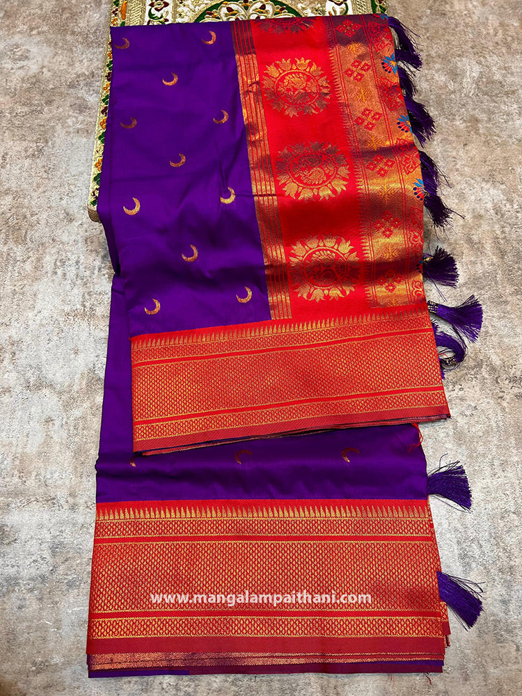 Contrast Chandrakor Semi Paithani #02