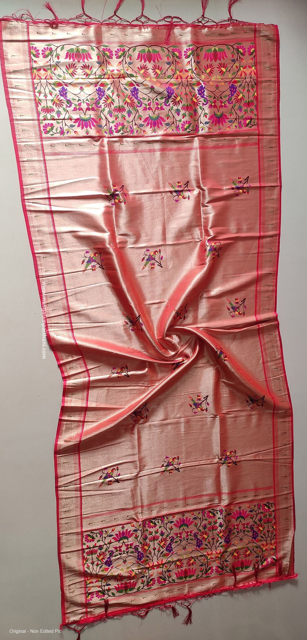 Paithani Dupatta - Allover Zari