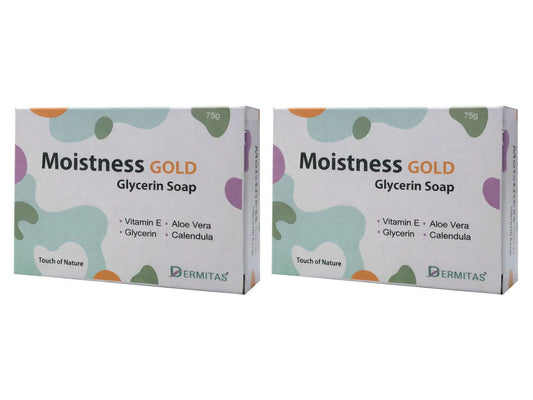 Moistness Gold Glycerin Soap - Pack of 2